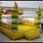 Hot sell inflatable birthday cake party castle, inflatable jumper house, inflatable bouncy castle with candles