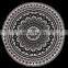 Indian Wall Hanging Hippie Black Ombre Mandala Tapestry Bohemian Bedspread Dorm Decor 95"X85" Inch