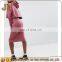  China Midi Sweat Dress Ribbed Hoody Dress Pink Dress Clothing