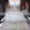 Sponge Cake Off-Shoulder Wedding Gown Backless Floor-length With Sweep Train Wedding Dress 2016