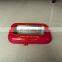 Fancy and high quality tin box with pvc window and zipper opening way/slide fastener