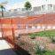 Safety barrier fence orange plastic safety fence