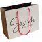Custom Printed Your Own Logo White Shopping Paper Bag With Handles