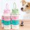Pet  Travel Portable Box Dog And Cat Going Out Three Layers Of Food Storage Barrels With Convenient Kettles Milk Powder Box