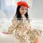 Children's skirts 2020 autumn girls Korean version of floral long-sleeved dresses, small and medium-sized children's lace skirts