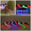 New design wholesale nylon dazzling pattern usb LED dog collar