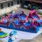 Blow Up Purple Inflatable Bounce Wipeout Race Run Tunnel Bouncy Kids Adult Racing Obstacle Course Inflatable Equipment For Sale