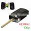 3 button Folding Remote Key Fob 433MHz for Land Rover Range Rover L322 HSE with battery & 7936/46 chip YWX000061 LR088260