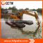 deep water amphibious excavator max 5m working depth
