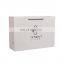 Simple style custom size printed colour logo clothes gift shopping packaging bags with handle