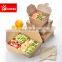 Disposable paper lunch food box packing