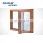 Factory Long warranty Durable Wooden color aluminium casement windows