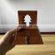 wooden christmas decoration single key holder doorback wall coat hat hook