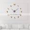 K&B wholesale factory modern style EVA+Acrylic diy digital  wall clock large