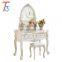 Dresser European Style Small Dresser White Wood Makeup Table With Mirror