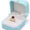 Wholesale Custom Logo Light Blue Pu Leather Jewelry Packaging Bangle Box