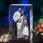 MH-F0200 3d laser angel etched Crystal cube paperweight