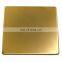 Astm 201 J1 J2 J3 304 Golden/ Rose Golden Hairline/Mirror/Titanium Coated Finish Stainless Steel Sheet Gold Color
