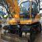 Cheap Hyundai 130w5 wheel excavator, low price used Hyundai 13 ton  wheel excavator in China