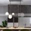 Modern LED Chandeliers Minimalist Decor Table Pendant Light For Bar Dining Room Luxury Long Strip Ceiling Hanging Lamp