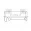 Durable Wall Mounted Bathroom Shower Wire Rack With Adhesive Magic Sticker Metal Single-Layer Storage Holders & Racks