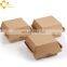 Disposable Kraft Paper Food grade burger box grease proof burger take out container food paper boxes packaging burger box