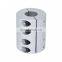 DingJian Factory custom set screw two piece split motor rigid shaft coupling Length 16mm to 126mm
