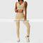 Factory Sale 4 Pcs Push Up Leggings Breathable Gym Fitness Sets Womens Sports Bras