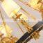 Antique Style Fabric Lamp Shade Bronze French Brass Chandelier