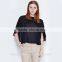 2016 New Design Fashion Women Black High Quality Women's Shirt OEM Manufacturer t Shirt Wholesale Price TS081