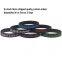 Hot Selling Manufacture in Stock Black Inspirational Words Silicone Bracelet Adult Activity Comfortable Soft Silicone Wristband