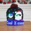 Winter Weihnachtsfeier LED Gestrickte Hüte Halten Sie sich warm Pompom Mützen Wollmütze Kinder Karikatur Elch LED Weihnachtshut