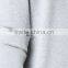 China wholesales zip detail mens plain heather grey pullover sweatshirt without hood