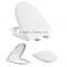 HL-802 MEIYE UF 450*380*53mm Round Soft-closing Toilet Seat Cover Ramp Down Toilet Lid