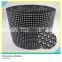 18 Rows/24 Rows/30 Rows Black Base with Silver Crystal Rhinestone Mesh Roll for Garment Accessory