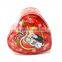 cute heart shape tin box for candies,gift box for kids,wedding candy cans with heart shape