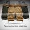 Man fashion baggy cotton twill cargo shorts with belt