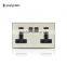 New Design Metal Face Wall Switch 146 Style Blank Plate Switch