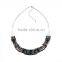 Ethnic Multi-layered Silver Chain Chunky Choker Statement Bib Jewellery Necklace