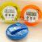 2.5 Inch 4 Digit Minute/Second LCD Round Refrigerator Countdown Timer