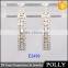 Fashion 925 Sterling Silver Pave Setting Zircon Hoop Earrings Wholesale