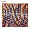 10mm Flat Braided Leather Cord for curtain cord manufactory