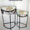 free standing metal flower shelves
