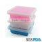 2016 HOT freezer silicone ice cube tray with lid