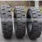 China hot sale industrial pneumatic solid forklift tire 3.00D-8.00G