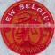Round shape design embroidery patch sew on also iron on embroidery patch for cloth