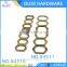 specialized antique brass hexagon ring for bag decoration accessories
