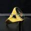 Mens Muslim Islamic Jewelry/18K Gold Plated Stainless Steel Alla Muslim Ring