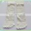 Hot selling Striped mercerized cotton socks woman girls white socks five toe socks zhuji manufacturer