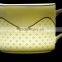 7 OZ Classic Glory Porcelain Cup and Saucer Microwavable Ceramic Coffee/Tea Cappuccino Cup with Handle